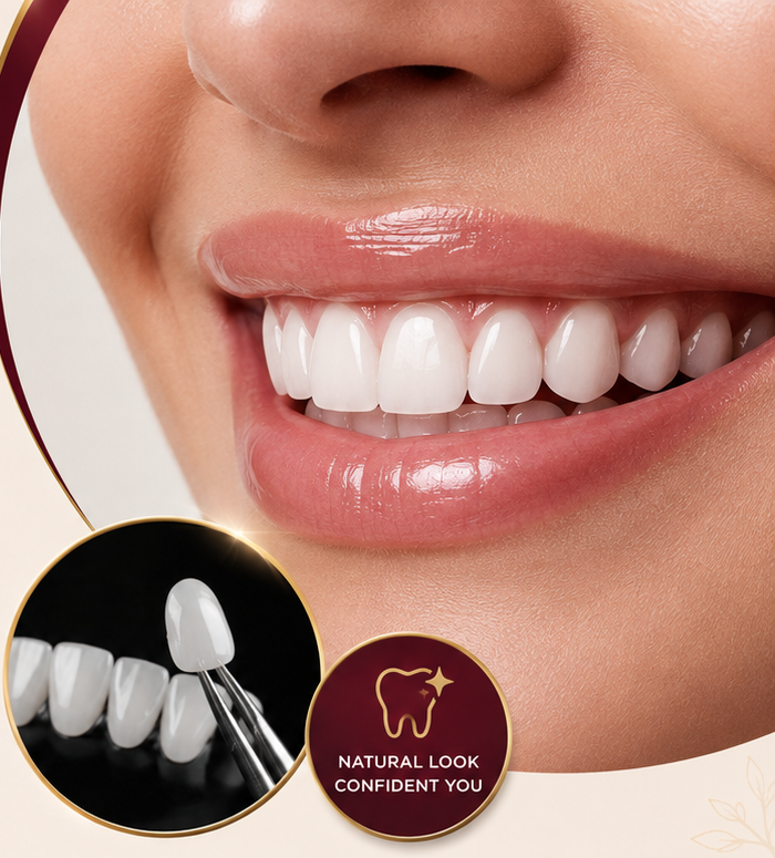 Dental veneer consultation discussing tooth shape, shade and smile appearance