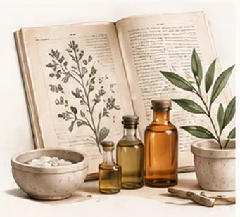 Botanical skincare ingredients and natural oils