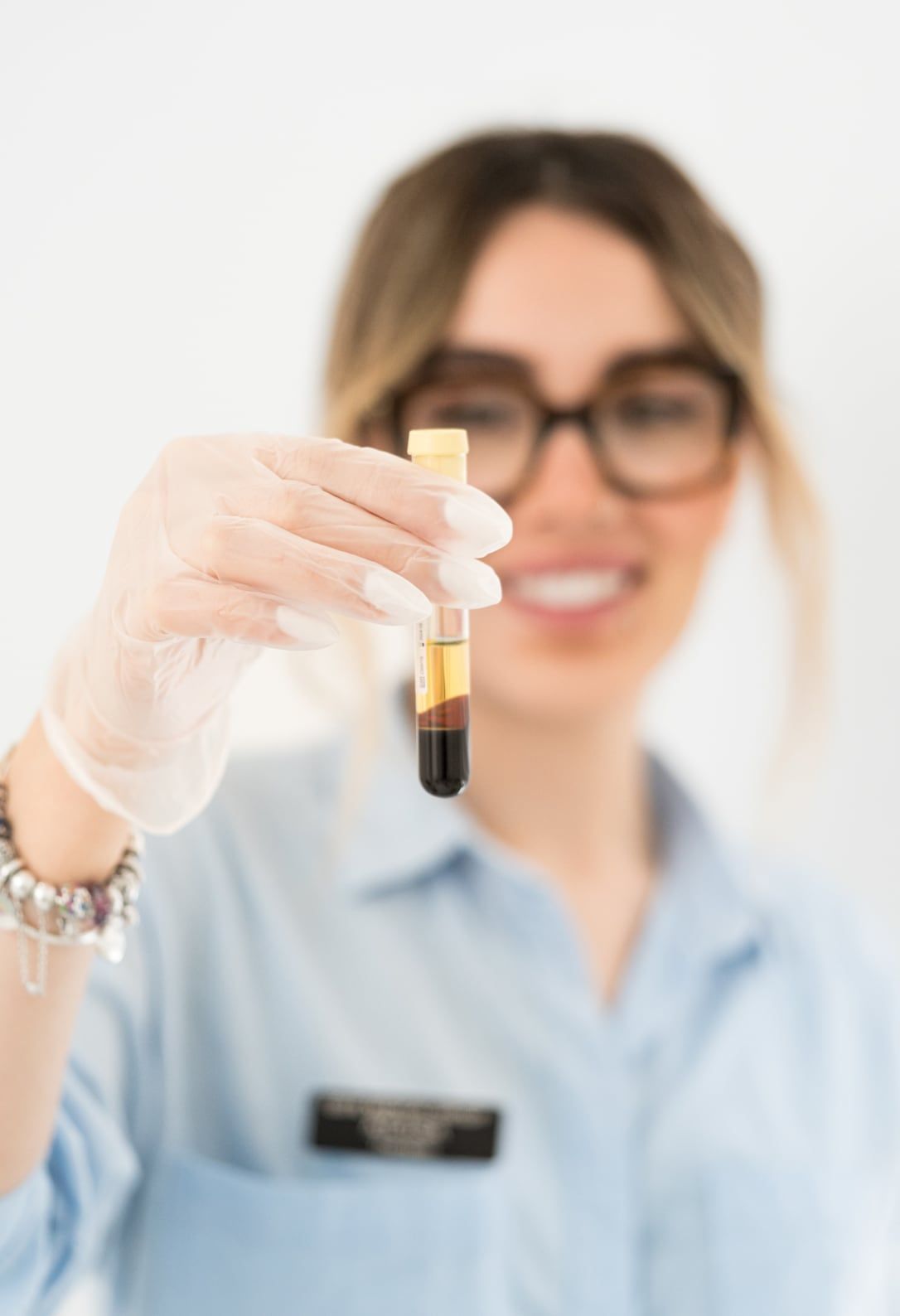 Laboratory blood sample testing